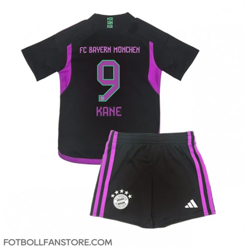 Bayern Munich Harry Kane #9 Barnkläder Borta matchtröja till baby 2023-24 Kortärmad (+ Korta byxor) Billigt